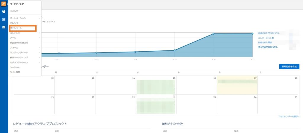 キャンペーンの選択